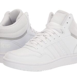 NIB Adidas Child Hoops sz 3.5 Mid Basketball Shoe White